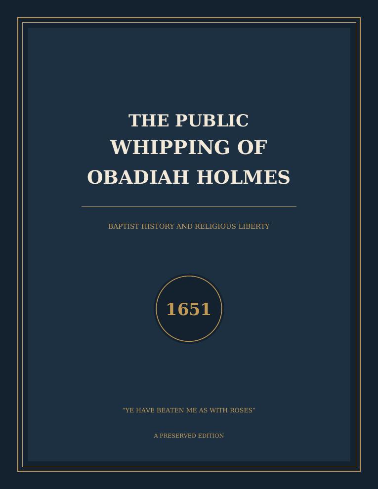 The Public Whipping of Obadiah Holmes cover