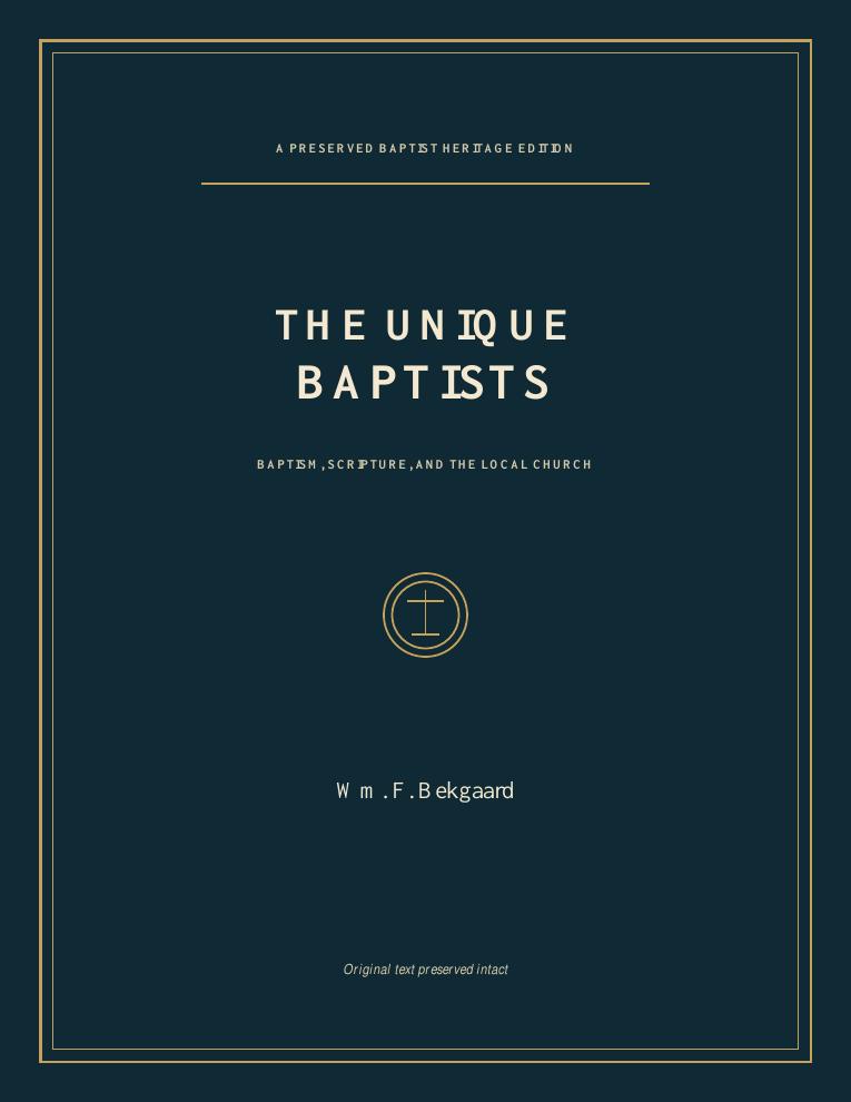 The Unique Baptists cover