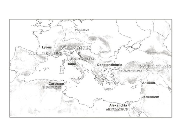 Map of Early Church Locations cover